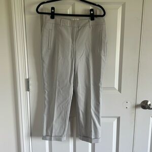 NWT Chico's SO Slimming Stretch Trouser Crop Basic Seagull Color Size 0